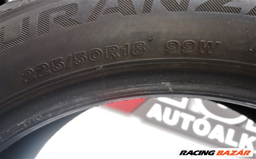 ÁR/2DB! [GYÁRI HASZNÁLT] NYÁRI GUMI - 225/50 R18 - 99W - BRIDGESTONE - TURANZA T001 - DOT: 4516; 6mm 5. kép